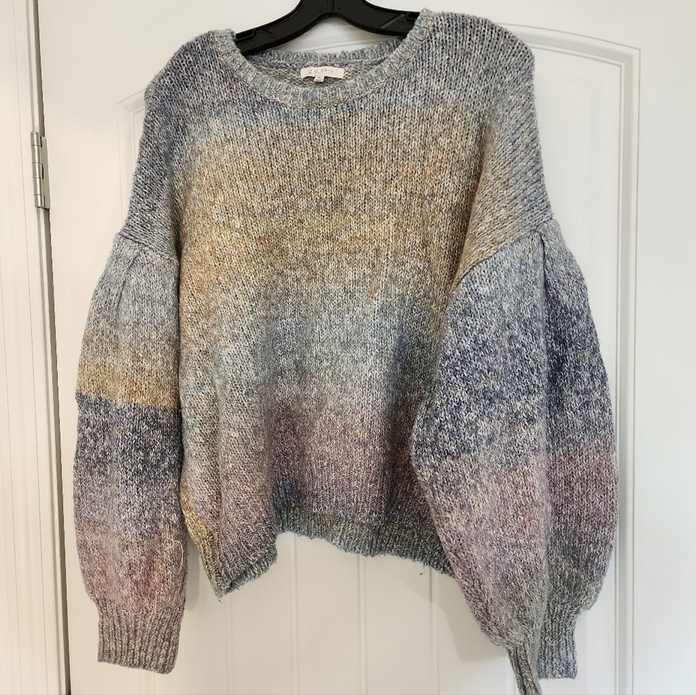 Z Supply Multicolor Crew Neck Sweater